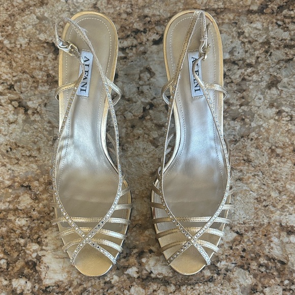 Alfani Gold Rhinestone High Heels (Size 9.5)(New Without Box) - Picture 1 of 9